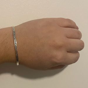 If daughters were flowers, I’d still pick you- Silver Bracelet